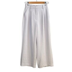 Abercrombie & Fitch White Wide Leg Pants
